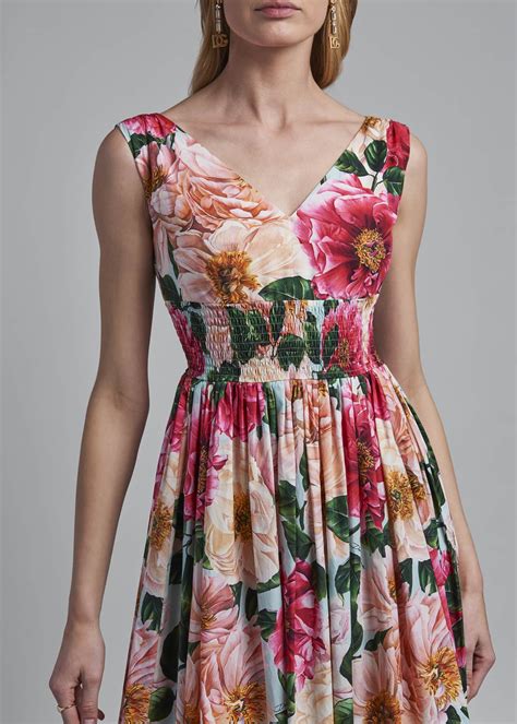 dolce gabbana floral print dress